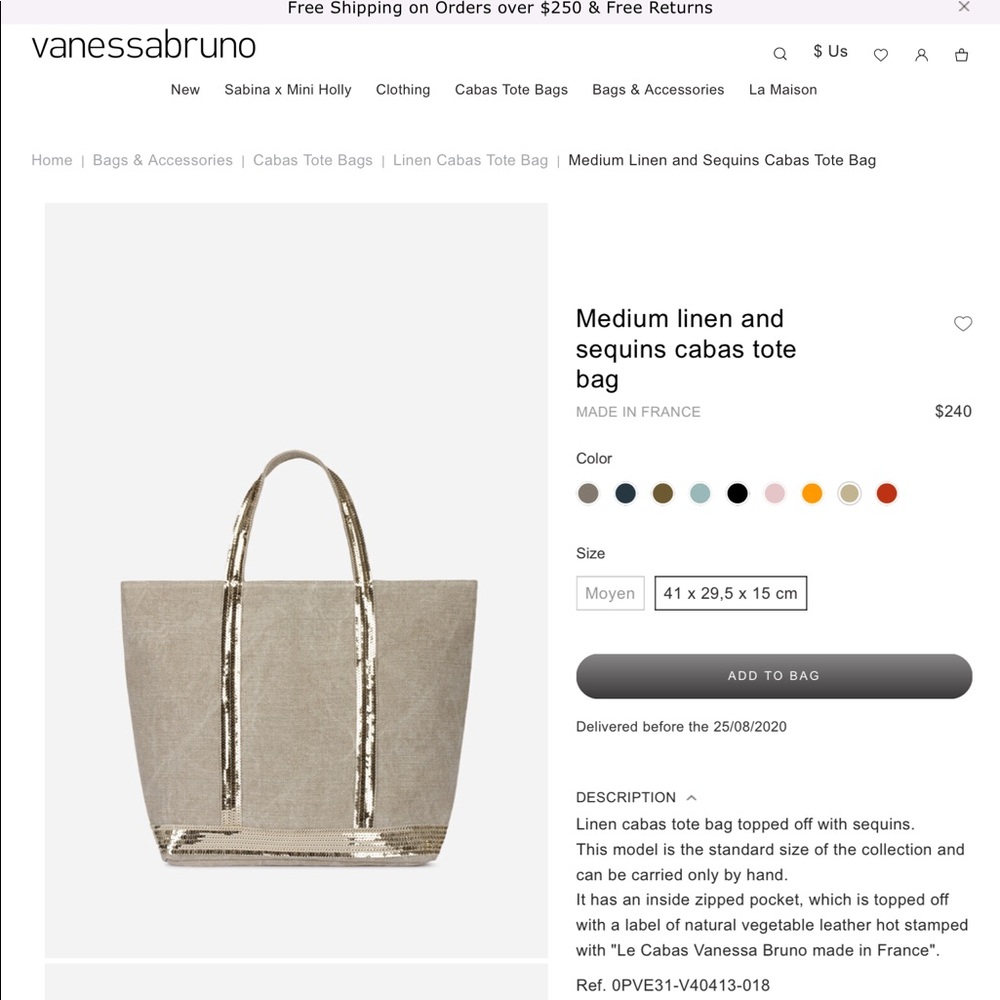 Vanessa Bruno Cabas Tote.  Medium